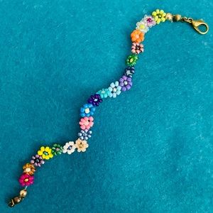 Kids’ Colorful Daisy Chain Bracelet or Anklet